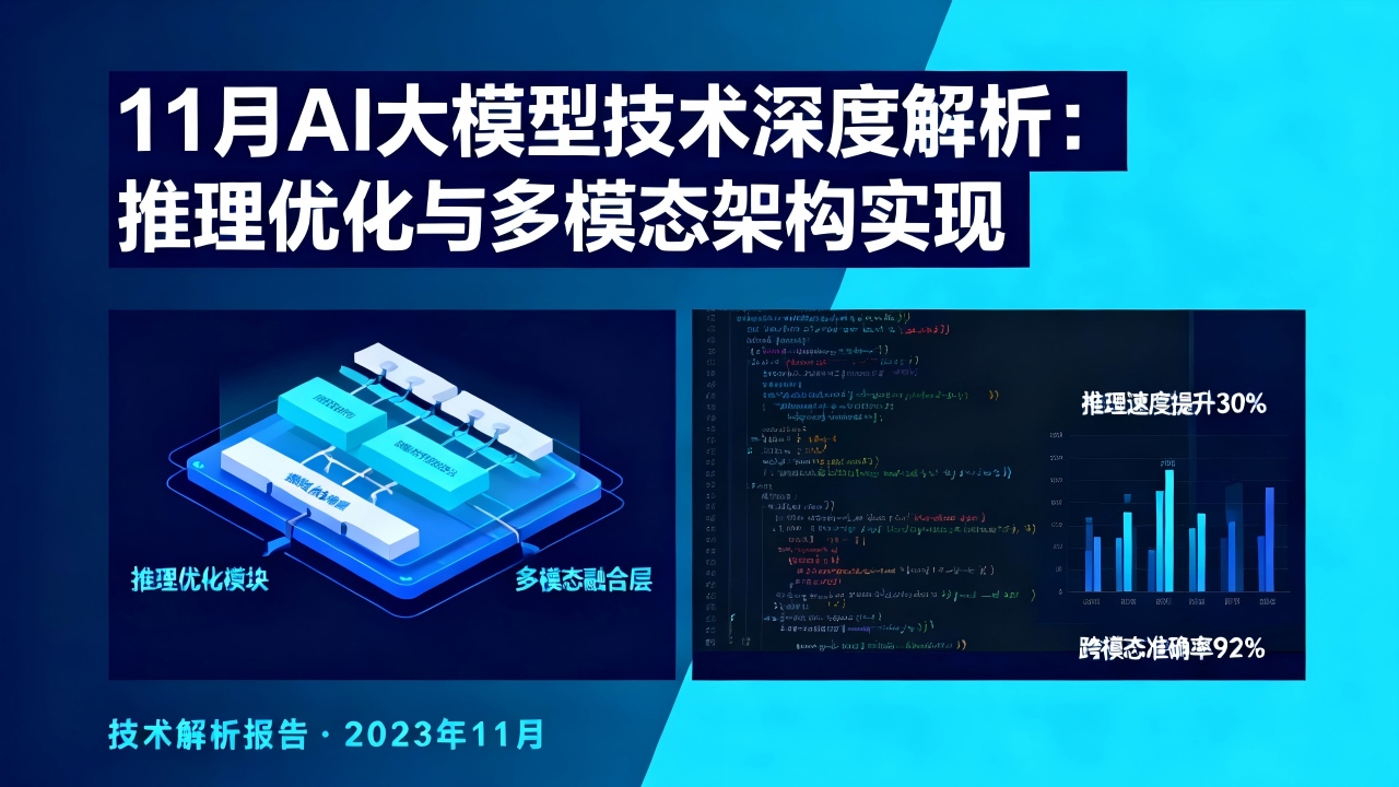 11月AI大模型技术深度解析：推理优化与多模态架构实现